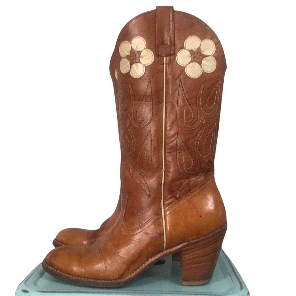 ACME  dingo Vintage Daisy cowboy boot floral